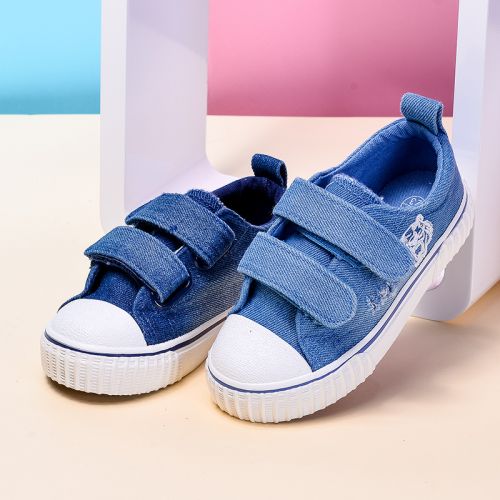 Baskets enfants en toile pour printemps - semelle caoutchouc Ref 1015810