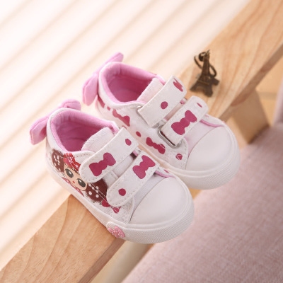 Baskets enfants en toile pour printemps - semelle caoutchouc Ref 1016070