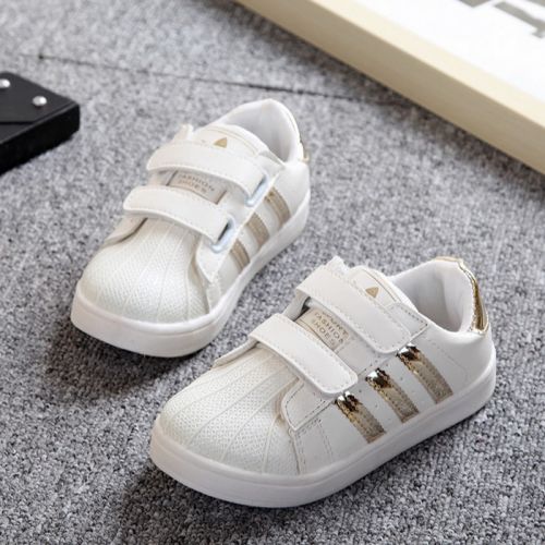 Baskets enfants en similicuir coutures cuir pour Toute saison - semelle caoutchouc Wear Ref 1016123