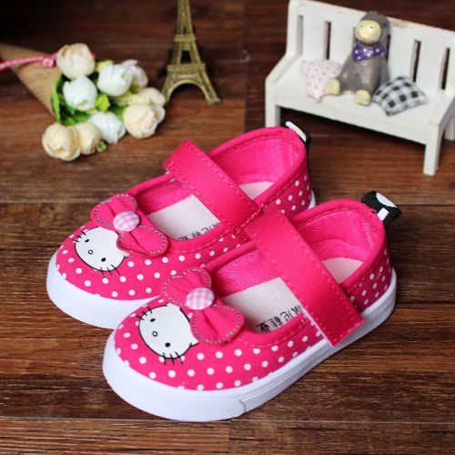 Baskets enfants en toile pour printemps - semelle caoutchouc Ref 1016208