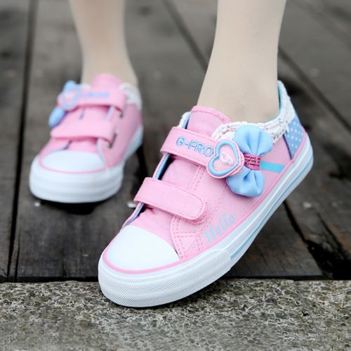 Baskets enfants en toile Flanger pour printemps - semelle caoutchouc naturel Ref 1016220