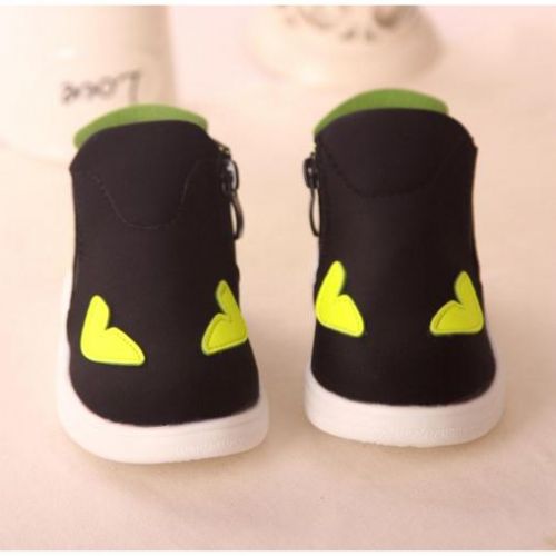 Baskets enfants en toile coutures cuir pour printemps - semelle EVA Ref 1017913