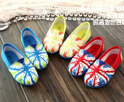 Baskets enfants en toile pour printemps - semelle caoutchouc Ref 1018354
