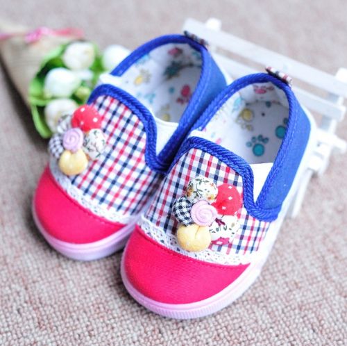 Baskets enfants en toile pour printemps - semelle caoutchouc Wear Ref 1018635