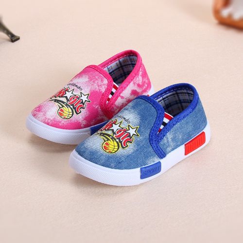 Baskets enfants en toile pour printemps - semelle plastique Ref 1019946