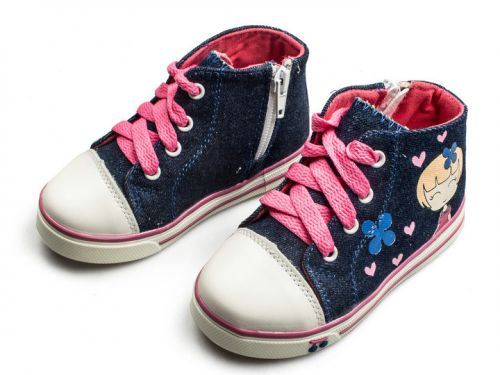 Baskets enfants en toile pour printemps - semelle fond composite Ref 1021016