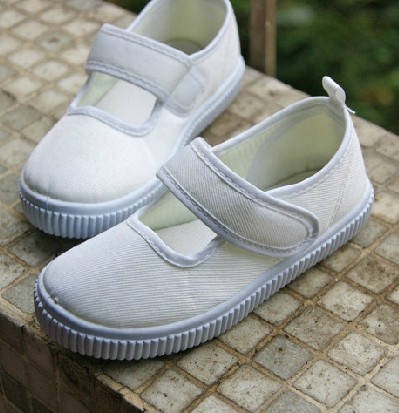 Baskets enfants en toile pour printemps - semelle plastique Ref 1021401
