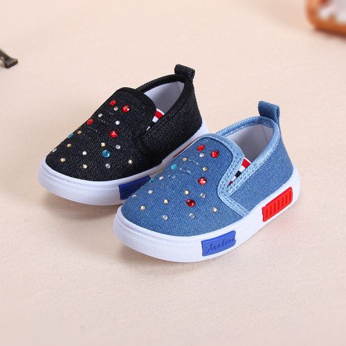 Baskets enfants en toile pour printemps - Ref 1021893