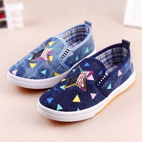 Baskets enfants en toile pour printemps - semelle caoutchouc antidérapant Ref 1021929