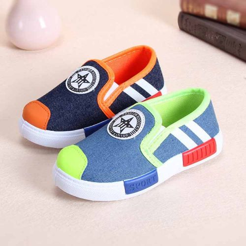 Baskets enfants en toile pour printemps - Ref 1021949