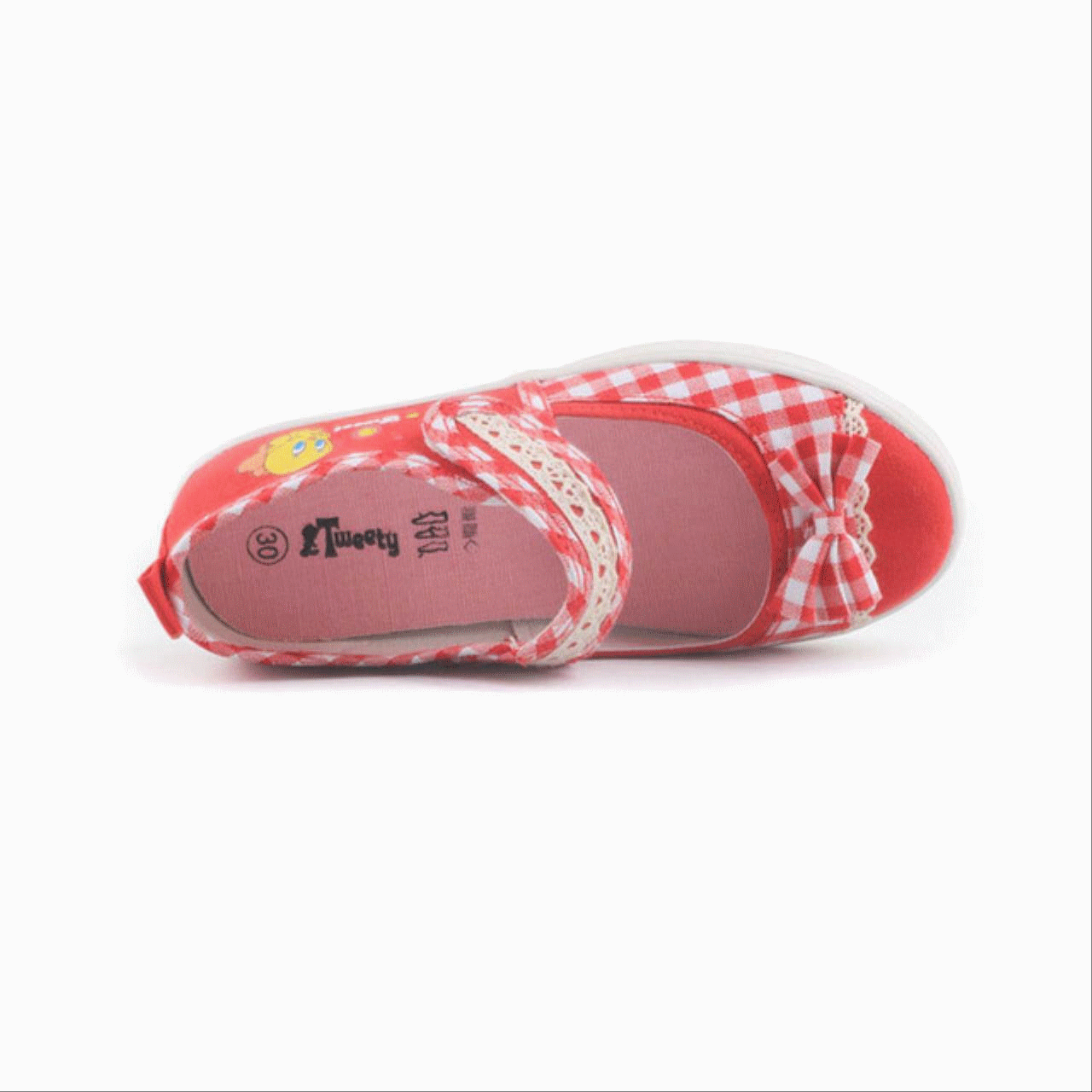 Baskets enfants en toile LOONEY TUNES pour printemps - semelle caoutchouc Ref 1022092