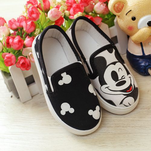 Baskets enfants en similicuir coutures cuir pour printemps - semelle caoutchouc antidérapant Ref 1022107
