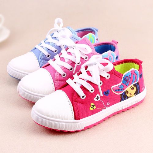 Baskets enfants en toile pour printemps - semelle caoutchouc antidérapant Ref 1022569