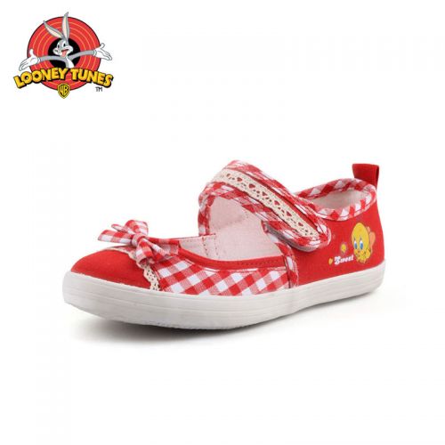 Baskets enfants en toile LOONEY TUNES pour printemps - semelle caoutchouc Ref 1022884