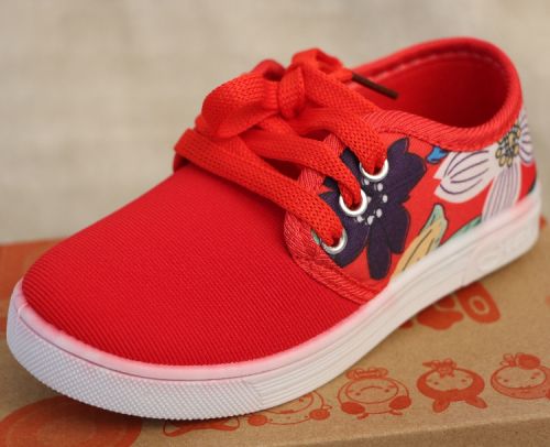 Baskets enfants en toile pour Toute saison - semelle plastique Ref 1023770