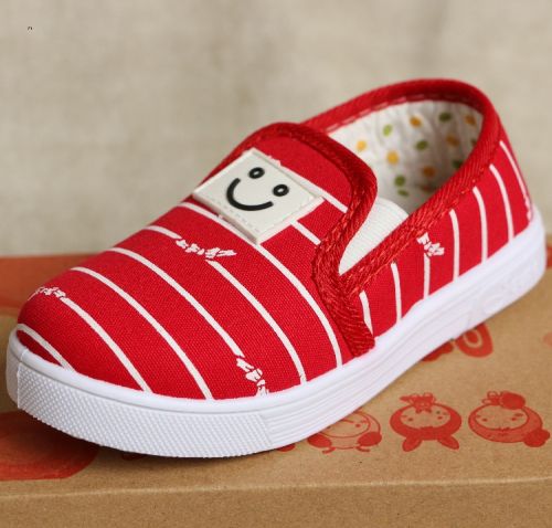 Baskets enfants en tissu pour Toute saison - semelle plastique Ref 1025325