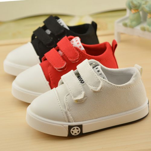 Baskets enfants en toile houppe pour printemps - semelle caoutchouc Ref 1025380