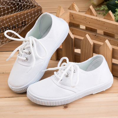 Baskets enfants en toile pour printemps - semelle caoutchouc naturel Ref 1025623