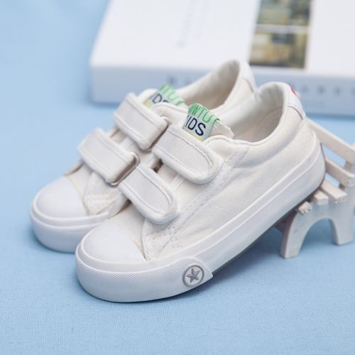 Baskets enfants en toile pour printemps - semelle caoutchouc Ref 1028289