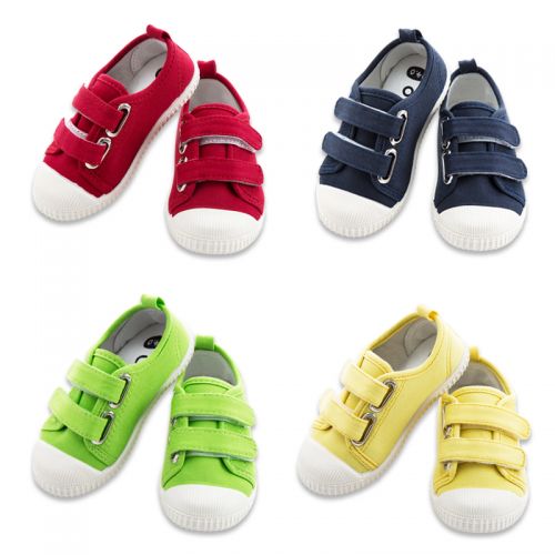 Baskets enfants en toile pour printemps - semelle caoutchouc Ref 1028510