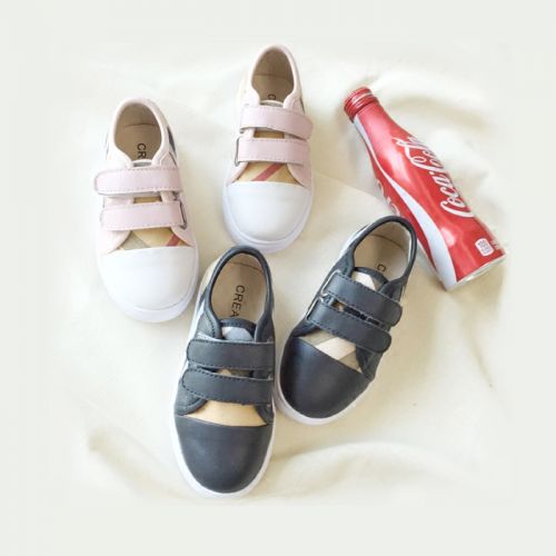 Baskets enfants en toile CREAM pour printemps - semelle caoutchouc Ref 1029275
