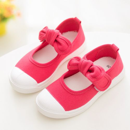 Baskets enfants en toile pour printemps - semelle plastique Ref 1029491
