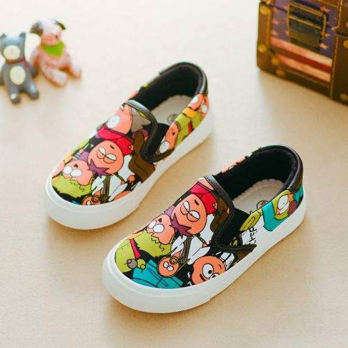 Baskets enfants en toile pour été - semelle caoutchouc antidérapant Ref 1029772