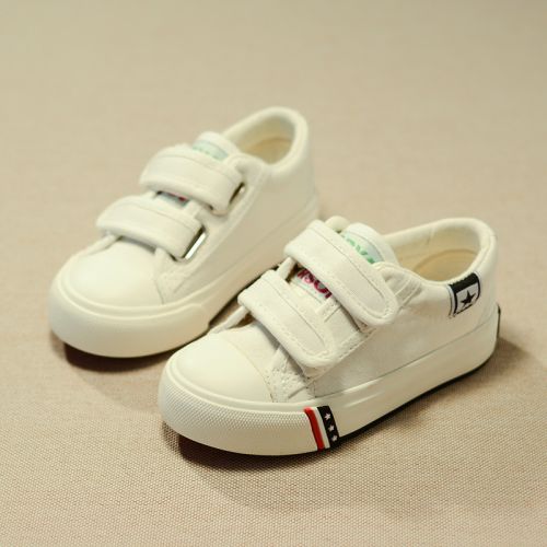 Baskets enfants en toile pour printemps - semelle caoutchouc Ref 1029854