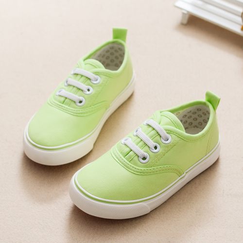 Baskets enfants en toile pour printemps - semelle caoutchouc Ref 1029874