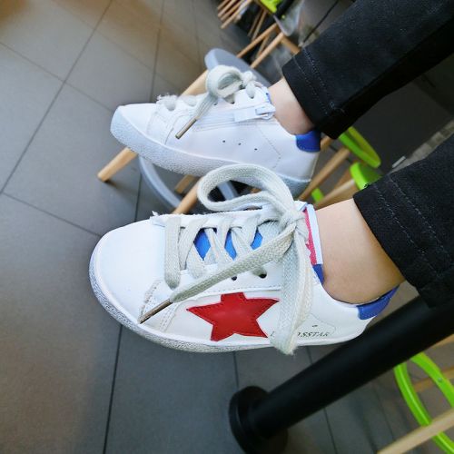 Baskets enfants en similicuir paillette pour printemps - semelle plastique Ref 1030143