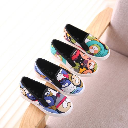 Baskets enfants en toile pour printemps - semelle caoutchouc Ref 1030388