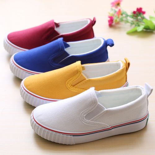 Baskets enfants en toile pour printemps - semelle caoutchouc naturel Ref 1032208