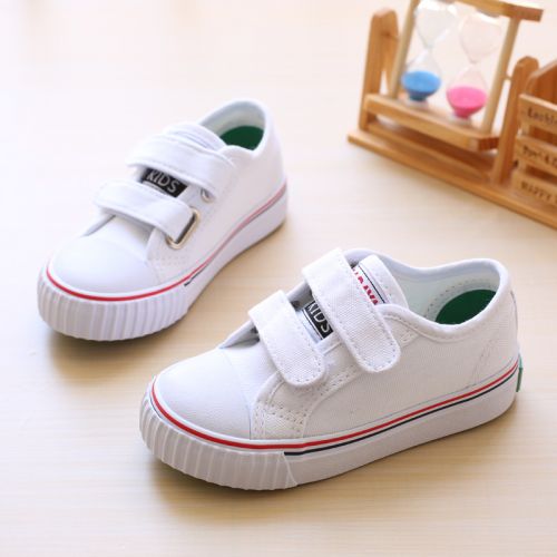 Baskets enfants en toile pour printemps - semelle caoutchouc naturel Ref 1032220