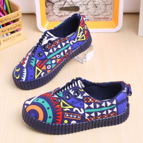 Baskets enfants en toile pour printemps - semelle caoutchouc Ref 1032272