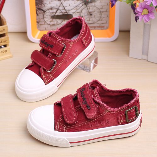 Baskets enfants en toile pour printemps - semelle caoutchouc Ref 1032274