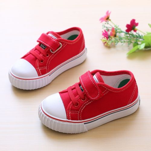 Baskets enfants en toile pour printemps - semelle caoutchouc naturel Ref 1032284