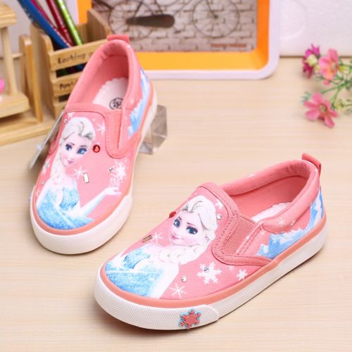 Baskets enfants en toile pour printemps - semelle caoutchouc Ref 1032315