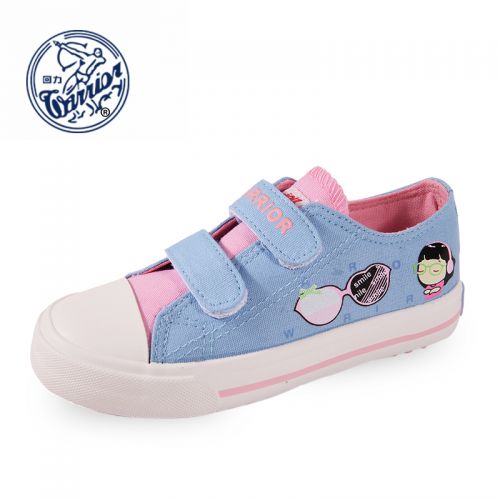 Baskets enfants en toile WARRIOR pour Toute saison - semelle caoutchouc Ref 1032799