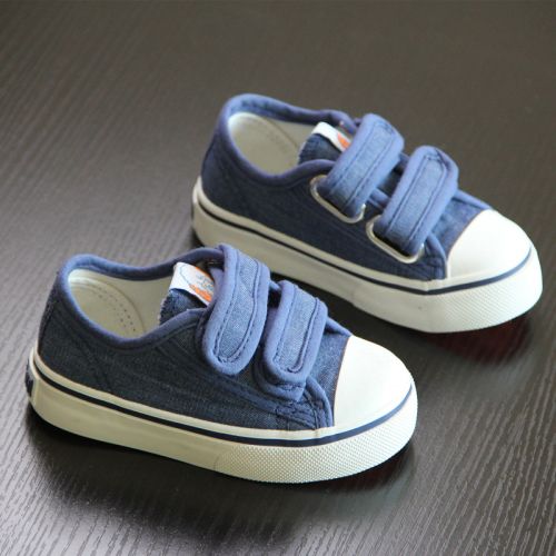 Baskets enfants en toile pour printemps - semelle caoutchouc Ref 1032825