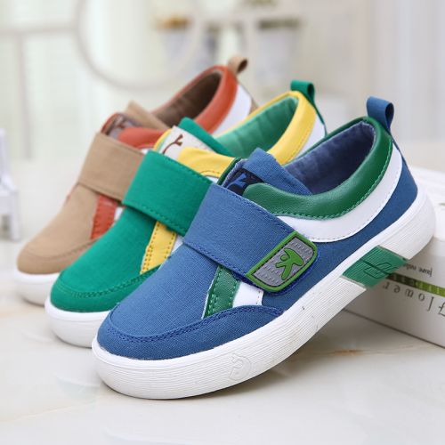 Baskets enfants en toile pour printemps - semelle caoutchouc Ref 1032855