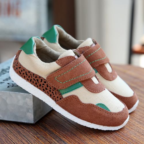 Baskets enfants en toile pour printemps - semelle caoutchouc Ref 1032904