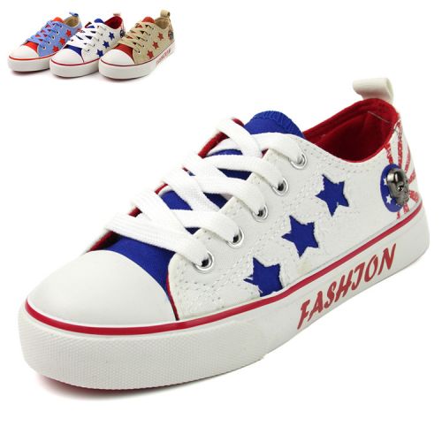 Baskets enfants en toile pour printemps - semelle caoutchouc Ref 1033053