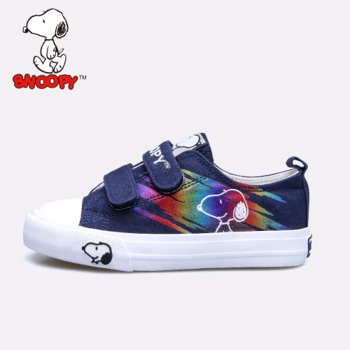 Baskets enfants en toile SNOOPY pour printemps - semelle vulcanisation Ref 1033457