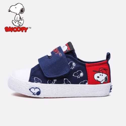 Baskets enfants en toile SNOOPY pour printemps - semelle vulcanisation Ref 1033462