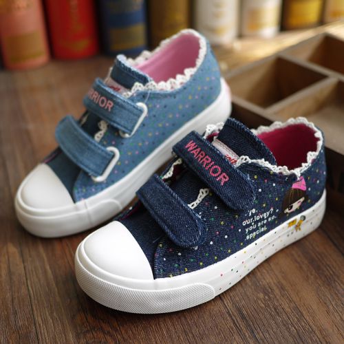 Baskets enfants en toile WARRIOR pour printemps - semelle caoutchouc Ref 1033585