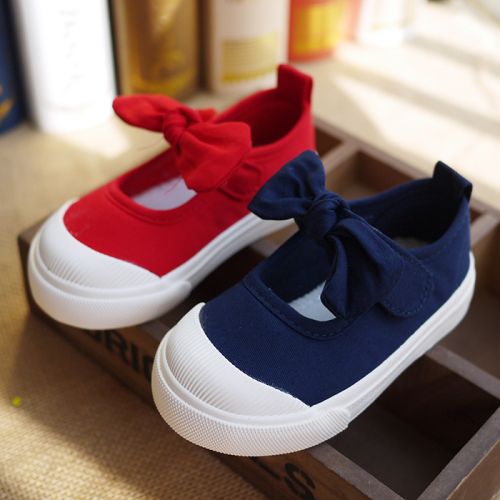 Baskets enfants en toile pour printemps - semelle caoutchouc Ref 1033615