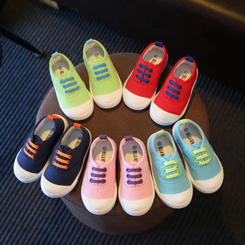 Baskets enfants en toile pour printemps - Ref 1033657