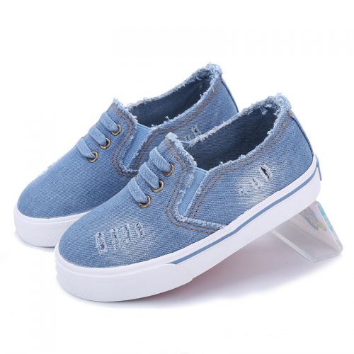 Baskets enfants en toile SPONGEBOB SQUAREPANTS pour printemps - semelle caoutchouc Ref 1033706