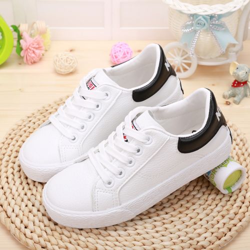 Baskets enfants en toile SPONGEBOB SQUAREPANTS coutures cuir pour printemps - semelle caoutchouc Ref 1033784