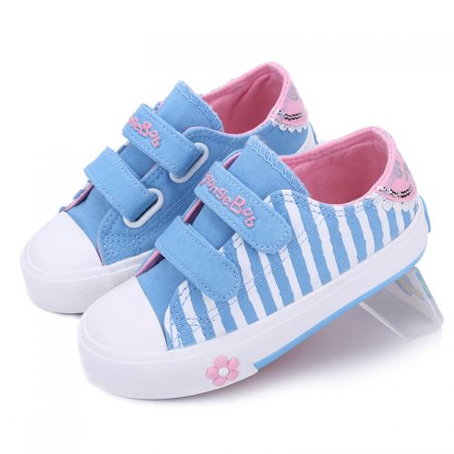 Baskets enfants en toile SPONGEBOB SQUAREPANTS pour printemps - semelle caoutchouc Ref 1033875